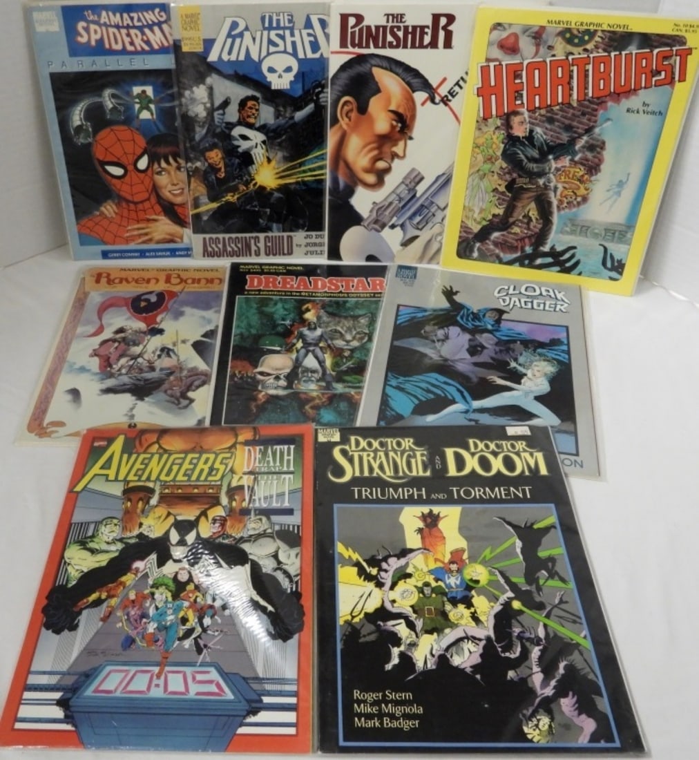 (9) MARVEL GRAPHIC NOVELS  ALL DIFFERENT (1 of 3)