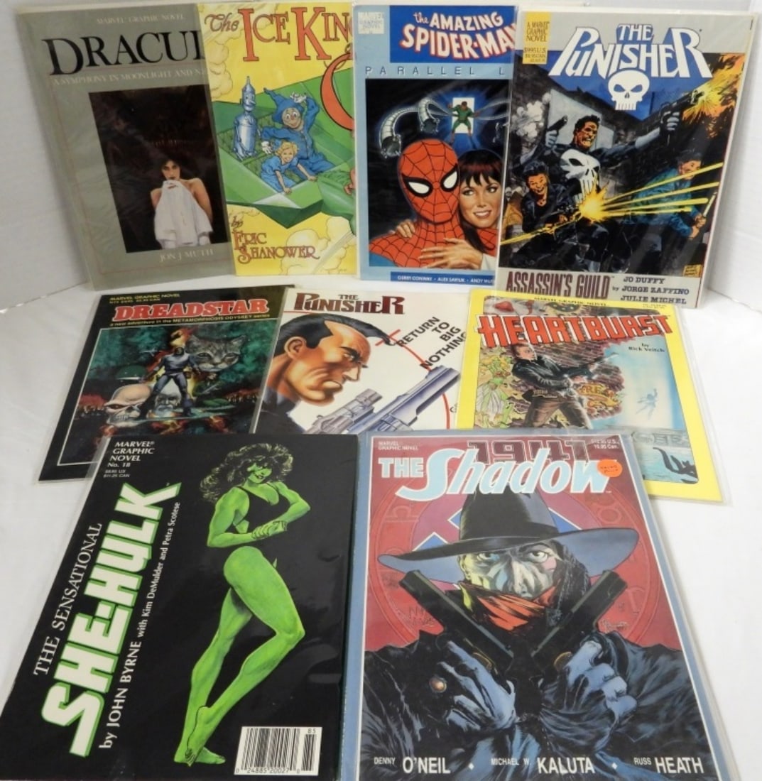 (9) MARVEL GRAPHIC NOVELS  ALL DIFFERENT (1 of 3)