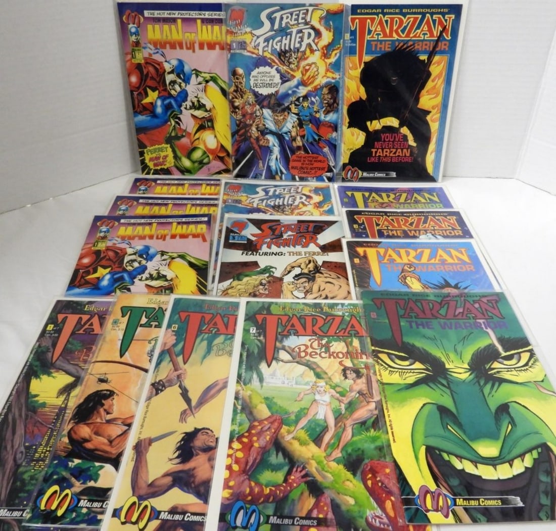 (16) MALIBU: TARZAN, STREET FIGHTER, (1 of 3)