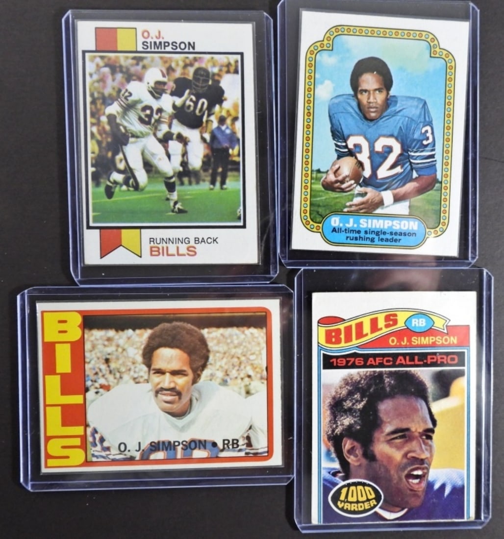 (4) O.J. SIMPSON CARDS 1972 #160 NM (1 of 2)
