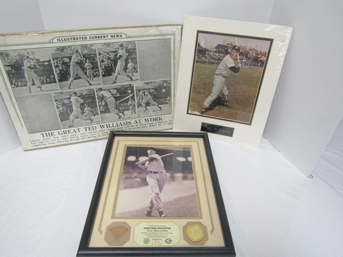 GAME USED TED WILLIAMS COLLECTION  plus (1 of 5)