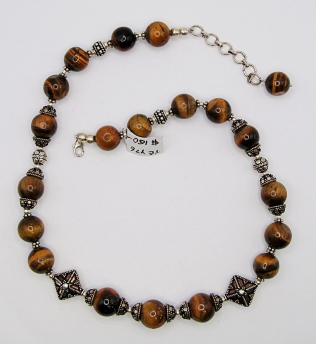 TIGERS EYE STERLING NECKLACE (1 of 2)