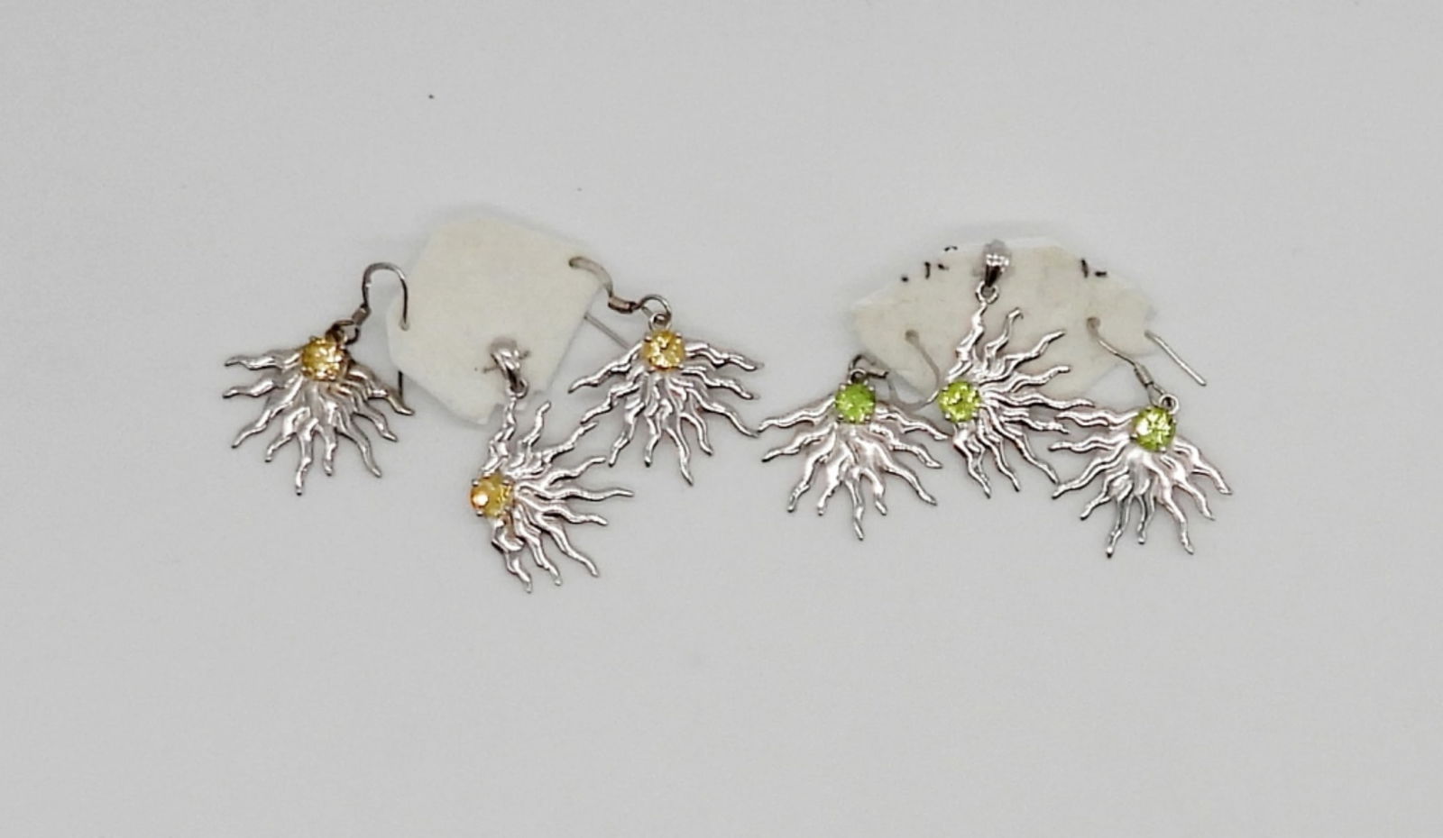 (2) STERLING EARRING & PENDANT SETS (1 of 2)