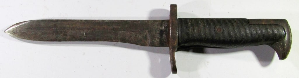 U.S. UFH M1 Garand Bayonet: 10.75" Overall; Used Condition, Broken Handle on Back (Photographed).