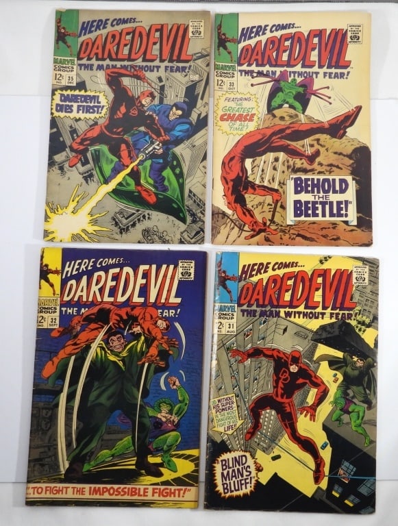 (4) 1967 MARVEL DAREDEVIL #31 - #33, #35 (1 of 5)