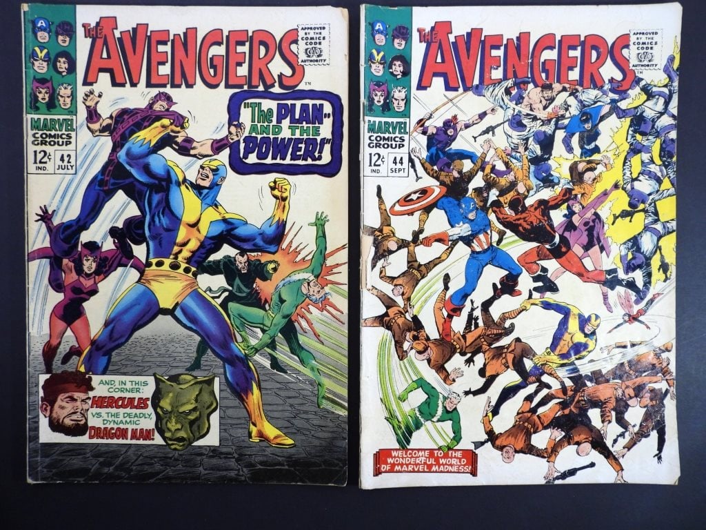 (2) 1967 MARVEL AVENGERS #42 & #44 (1 of 3)