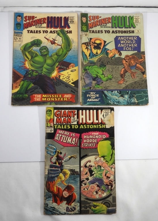 (3) MARVEL TALES TO ASTONISH 12c ISSUES (1 of 6)