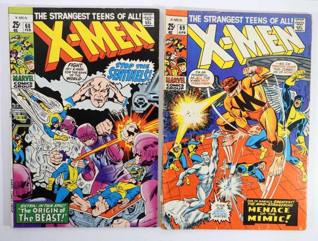 UNCANNY X-MEN #68 & #69 MARVEL 1970/71 (1 of 3)