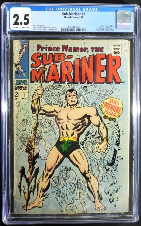 SUB-MARINER #1 MARVEL CGC 2.5 - KEY (1 of 3)