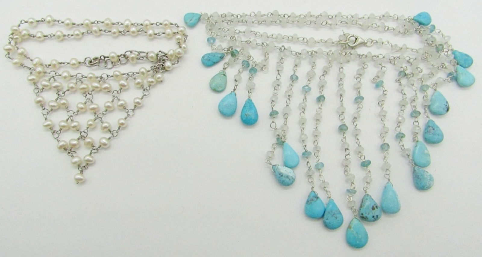 (2) Vintage Beaded/Turquoise Necklaces (1 of 3)