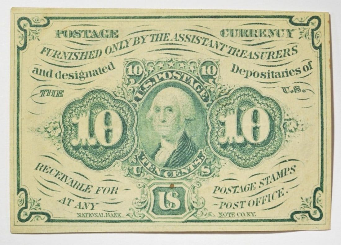 TEN CENTS POSTAGE CURRENCY PIECE (1 of 2)