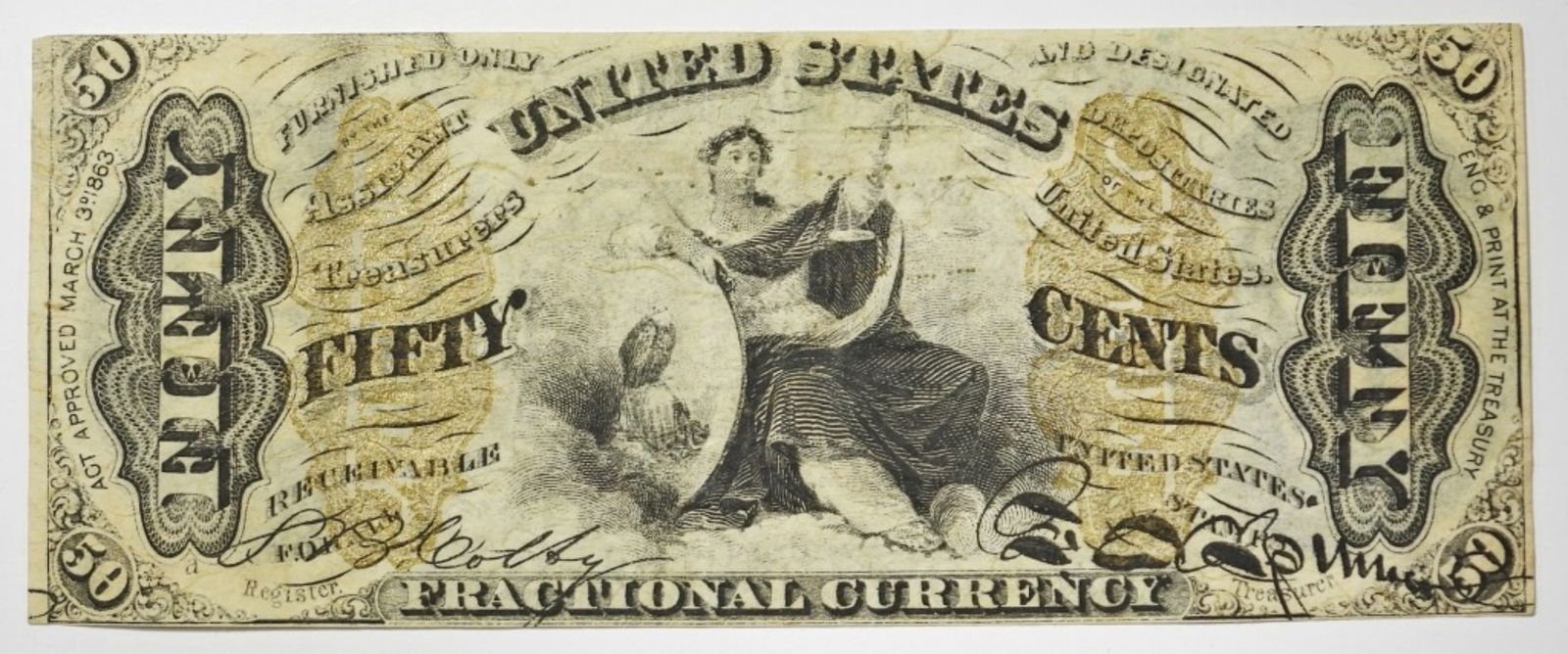 FIFTY CENTS FRACTIONAL CURRENCY (1 of 2)