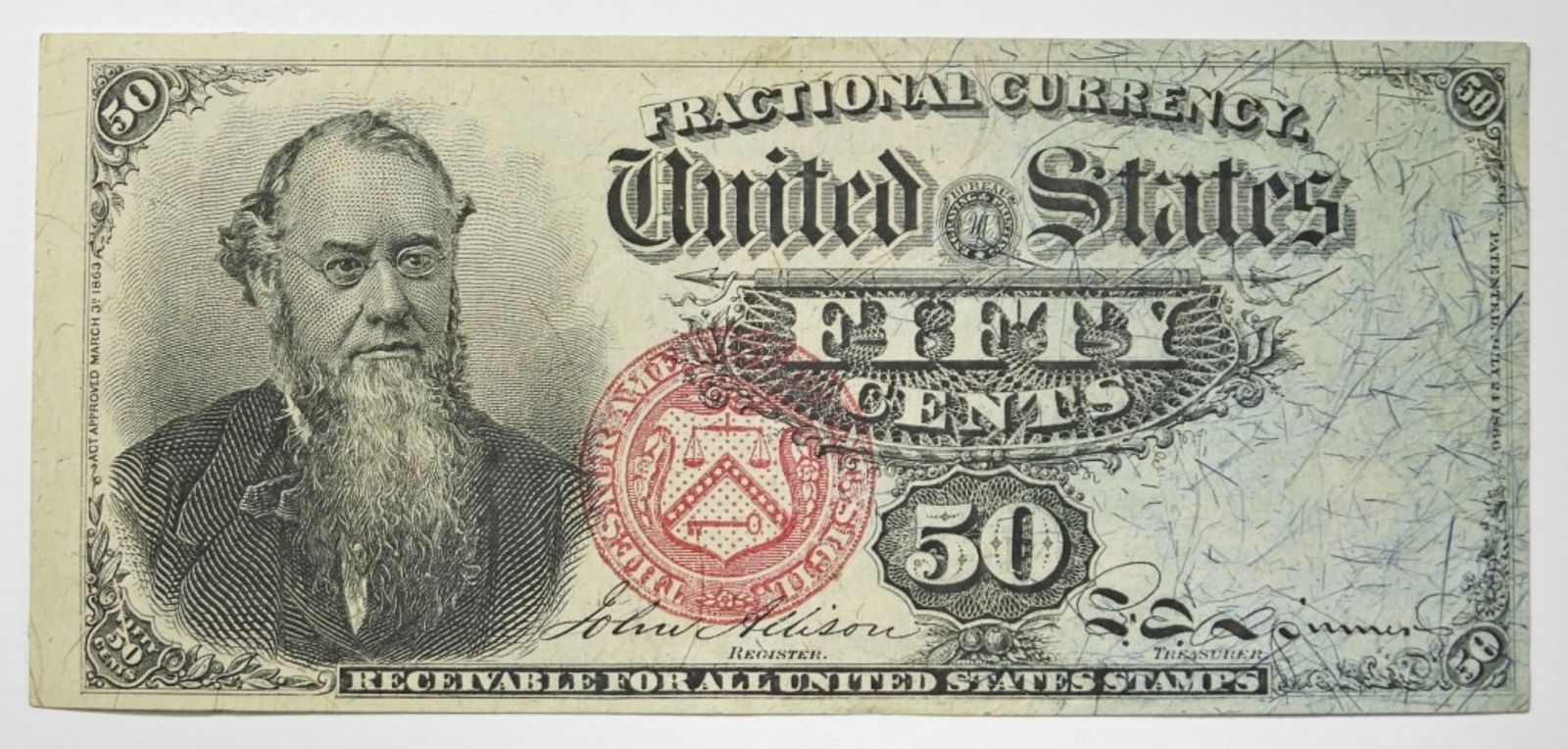 FIFTY CENTS FRACTIONAL CURRENCY (1 of 2)