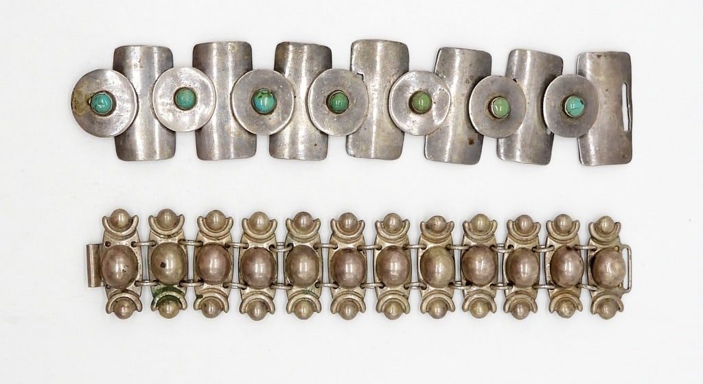 (2) MEXICO STERLING SILVER BRACELETS (1 of 2)