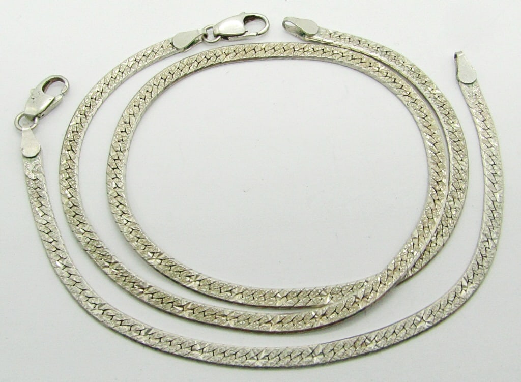 Set! Bracelet & Necklace Herringbone Chain (1 of 3)