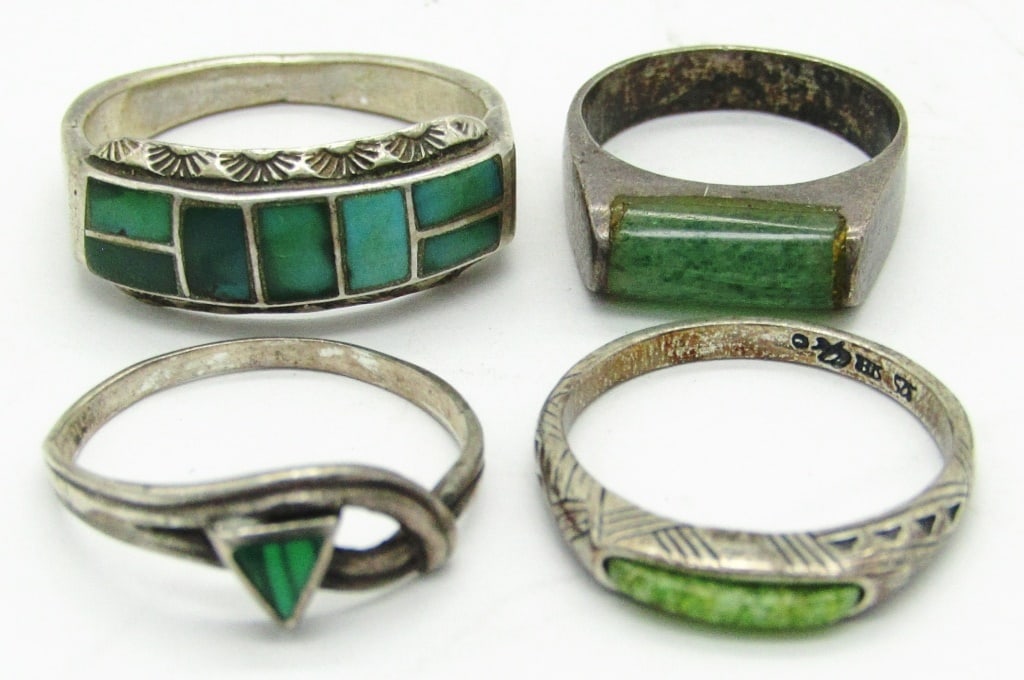 (4) Vintage Sterling Silver Rings (1 of 7)