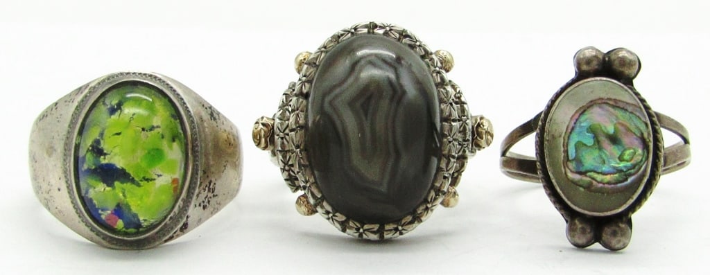 (3) Vintage Sterling Silver Rings (1 of 6)