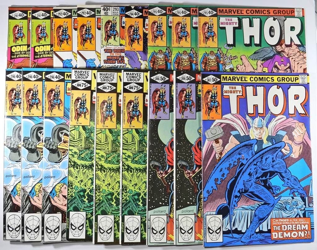 (18) THOR MARVEL COMICS #291-#307 MIX (1 of 2)