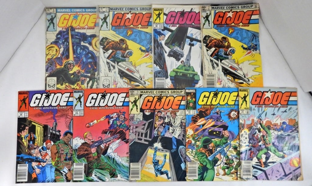 (9) MARVEL G.I. JOE COMICS (1 of 2)