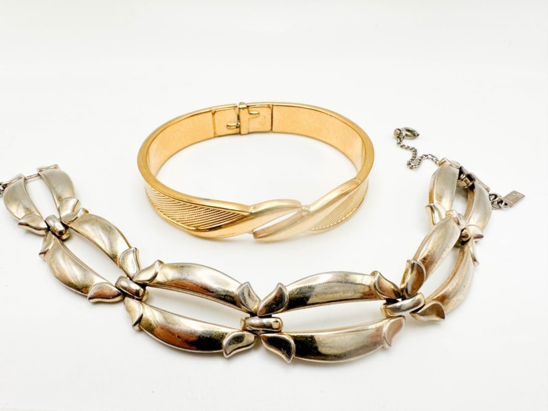 TWO MONET BRACELETS: TWO SIGNED MONET BRACELETS