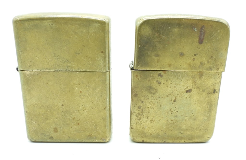 2000 & 2005 BRASS ZIPPO LIGHTERS (1 of 4)