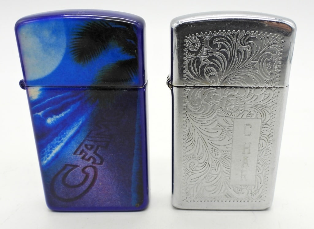 1981 & 1993 UNFIRED SLIM ZIPPO LIGHTERS (1 of 4)