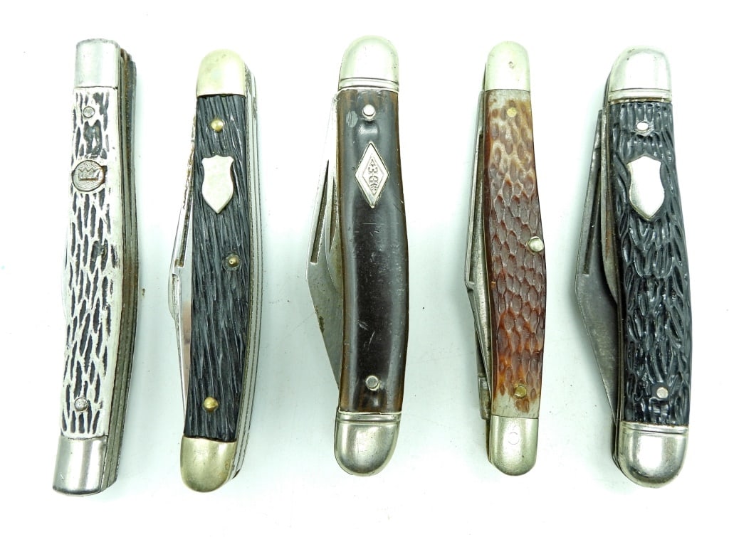 (5) Small Vintage Folding Pocket Knives (1 of 3)