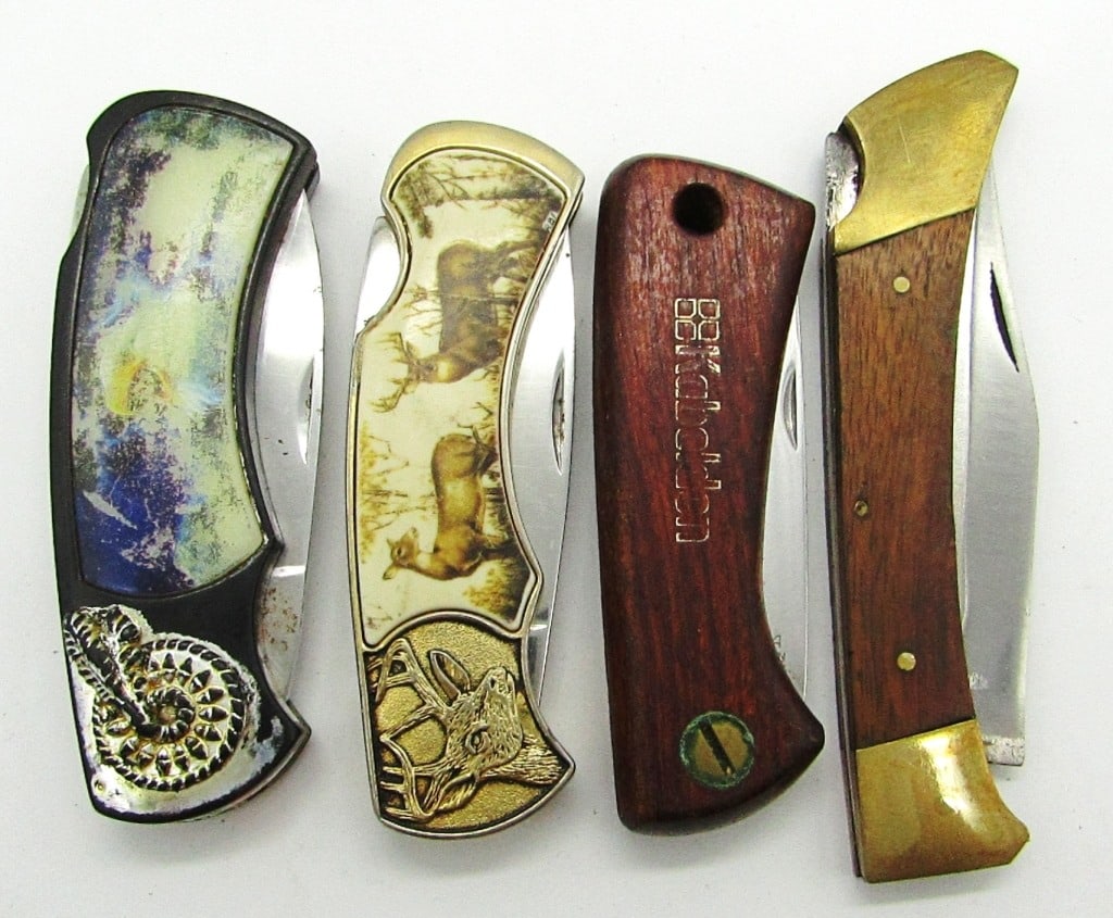 (4) Vintage Lockback/Folding Pocket Knives (1 of 6)