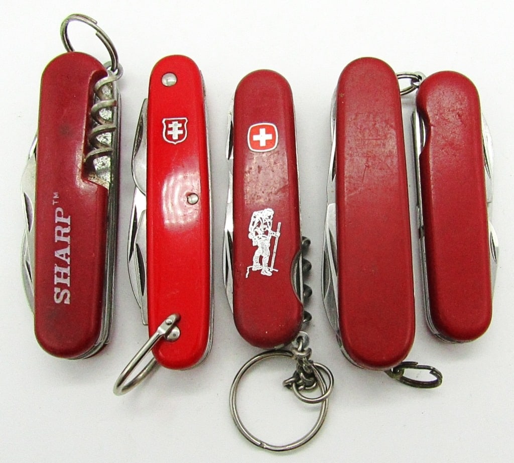 (5) Vintage Multi-Tool/Blade Pocket Knives (1 of 2)