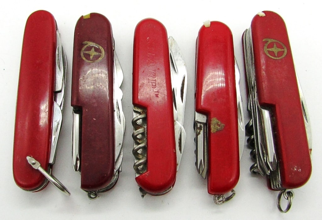 (5) Vintage Multi-Tool/Blade Pocket Knives (1 of 3)