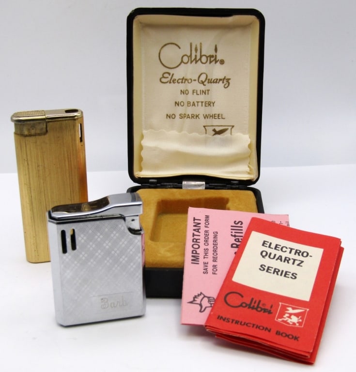 (2) COLIBRI ELECTRO-QUARTZ LIGHTERS (1 of 5)