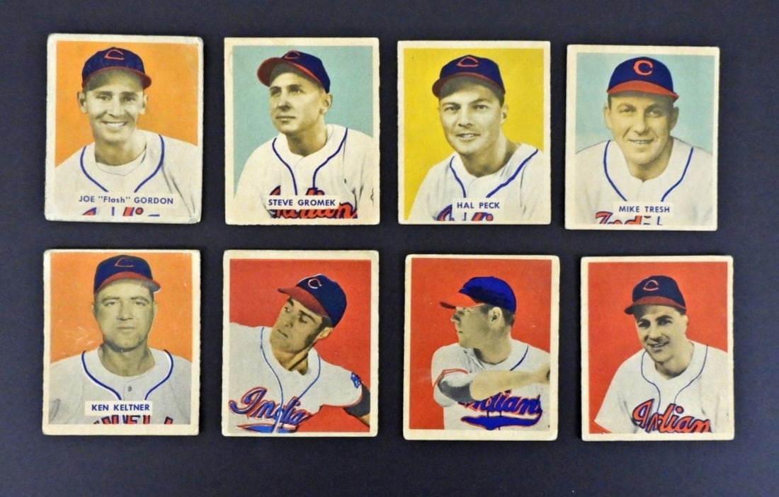 (8) 1949 BOWMAN BASEBALL CARDS (1 of 2)