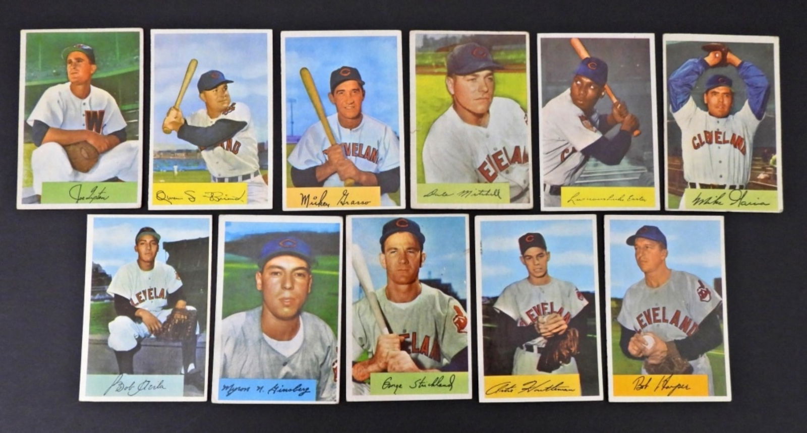 (11) 1954 BOWMAN BASEBALL CARDS (1 of 2)