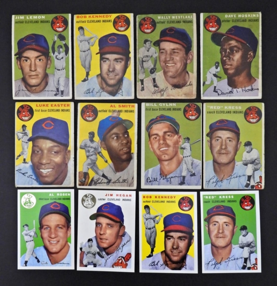 (8) 1954 TOPPS BASEBALL CARDS (1 of 2)