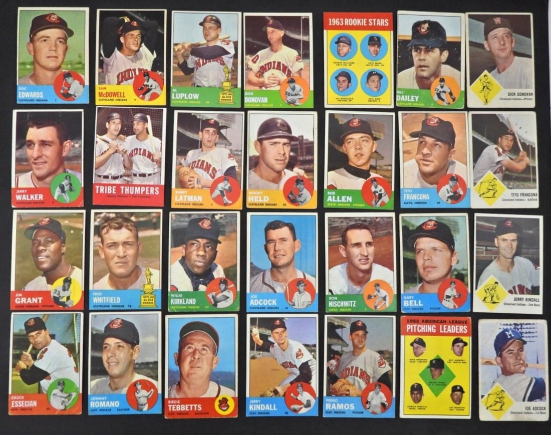 (24) 1963 TOPPS BASEBALL CARDS (1 of 2)