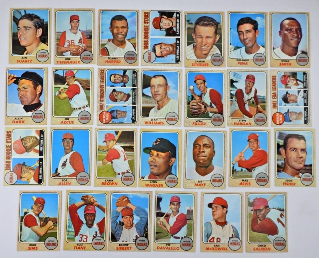 (27) 1968 TOPPS BASEBALL CARDS (1 of 2)