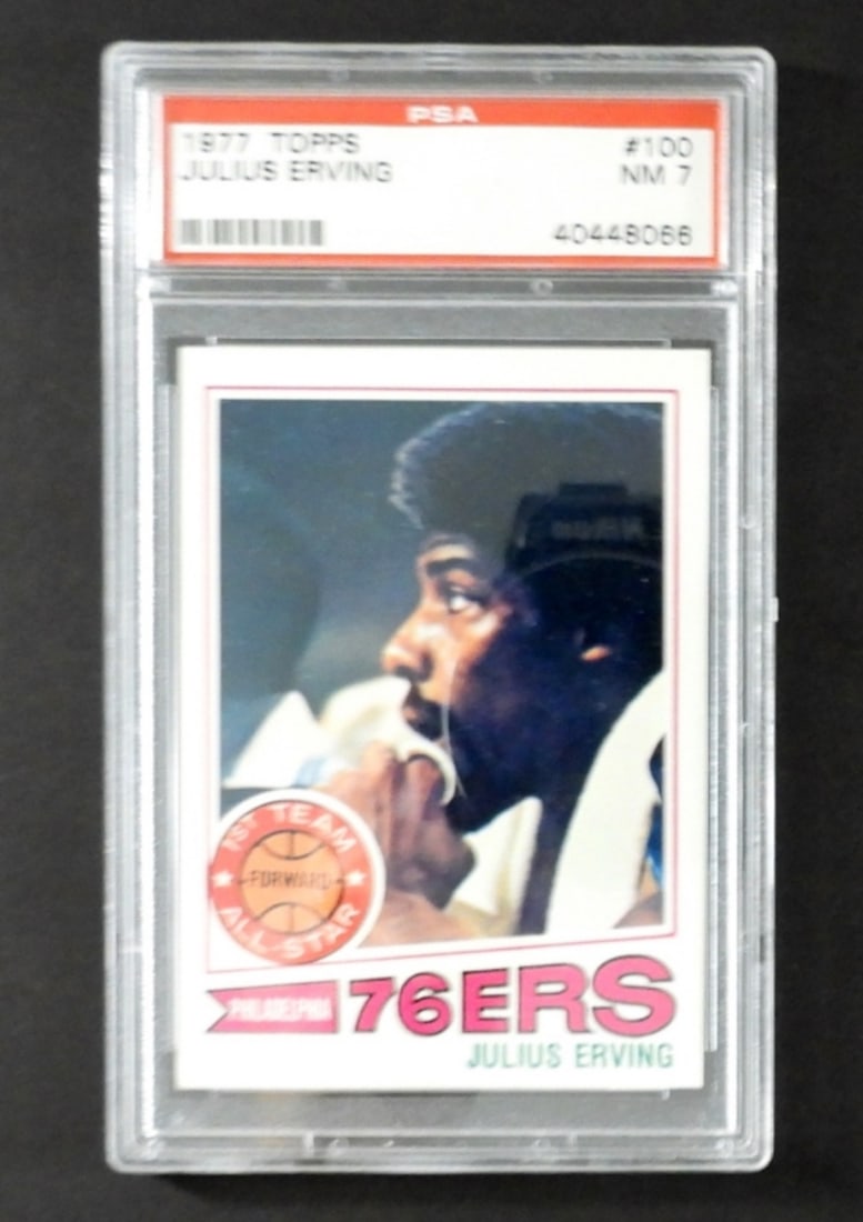 1977/78 TOPPS #100 JULIUS ERVING PSA 7 (1 of 2)