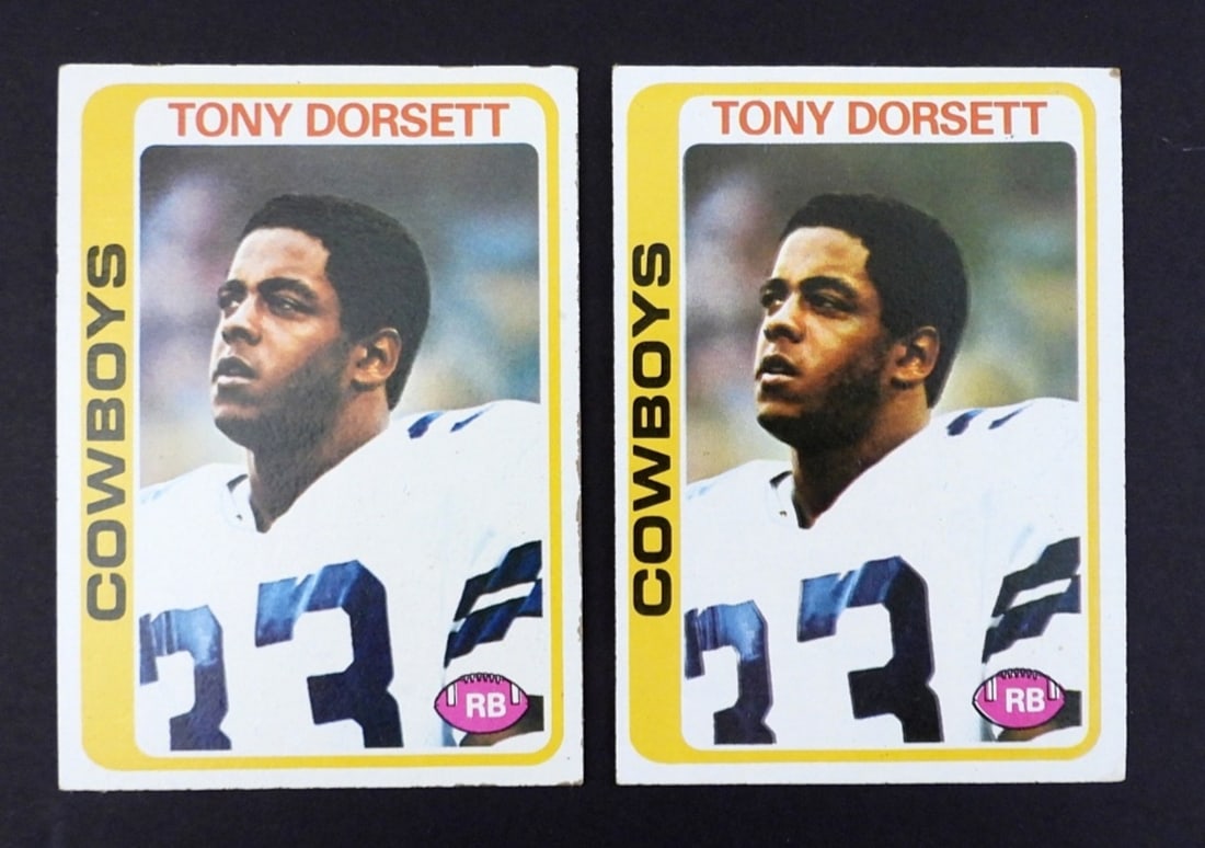 (2)1978 TOPPS #315 TONY DORSETT ROOKIES: VG & VGEX