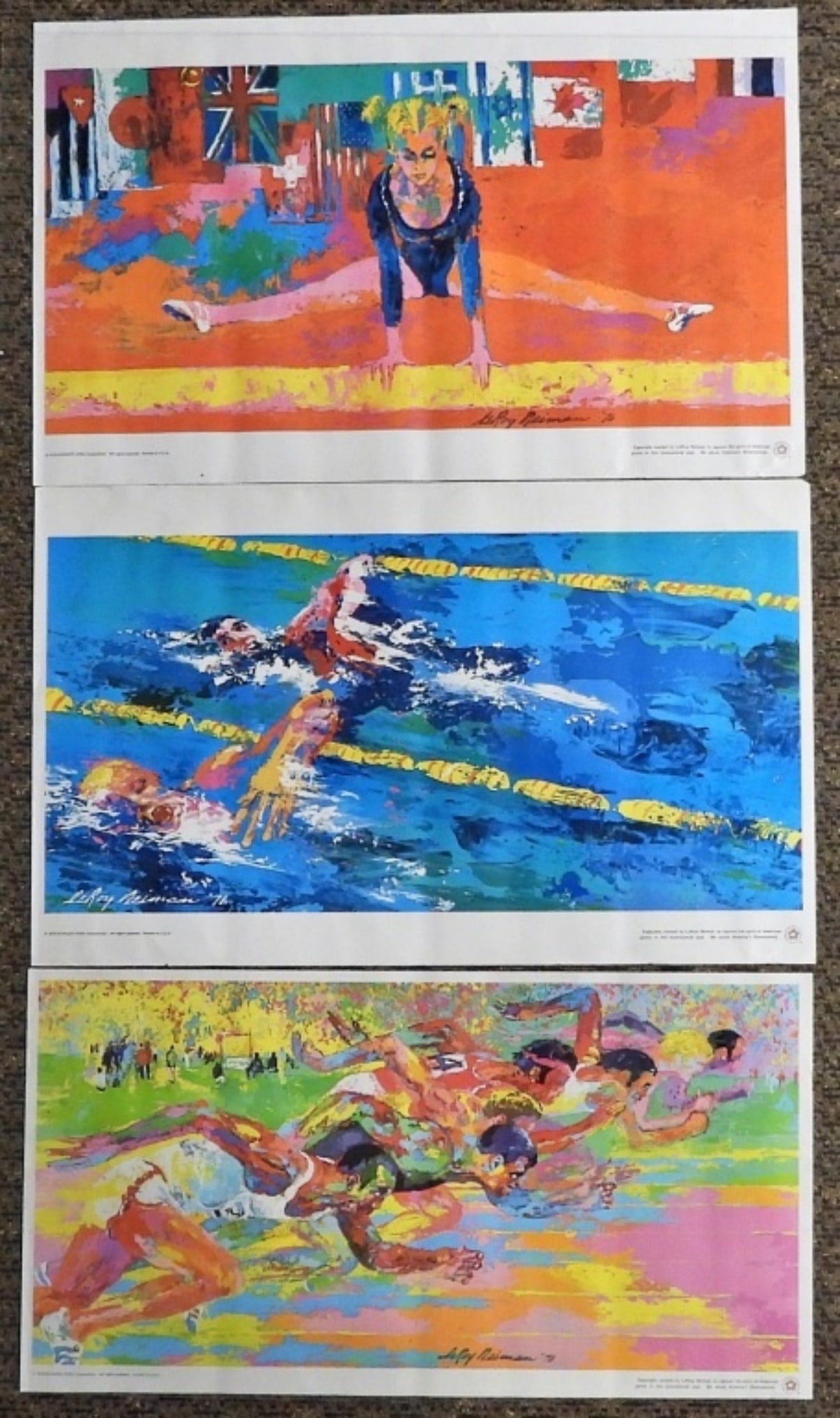 (3) 1976 BURGER KING OLYMPIC POSTERS (1 of 2)