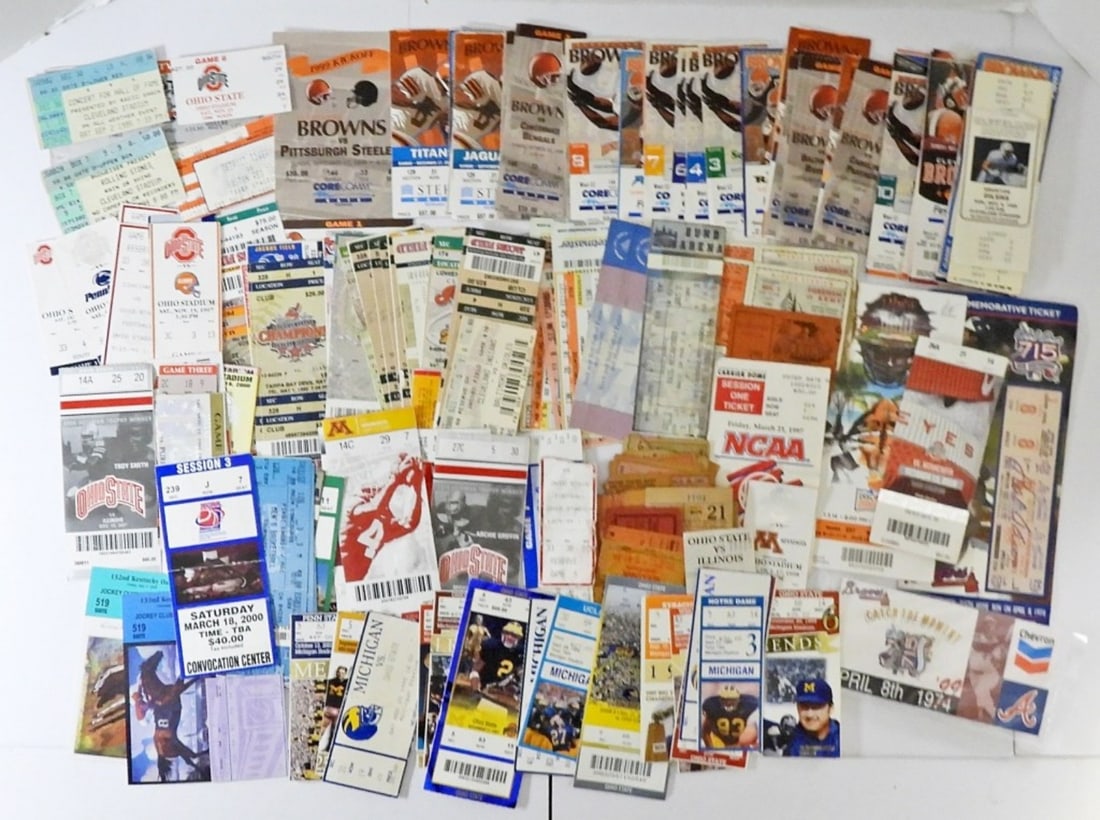 WOW CRAZY TICKET STUB LOT - SPORTS, MORE (1 of 5)