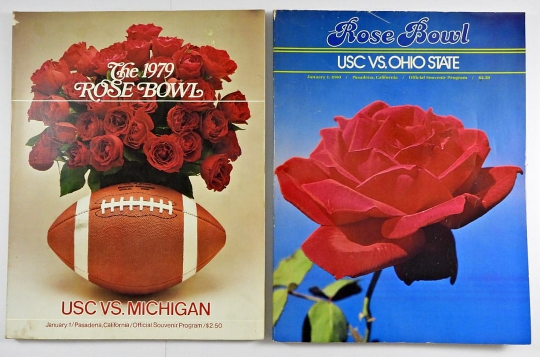 1979 & 1980 ROSE BOWL PROGRAM BOOKS (1 of 2)