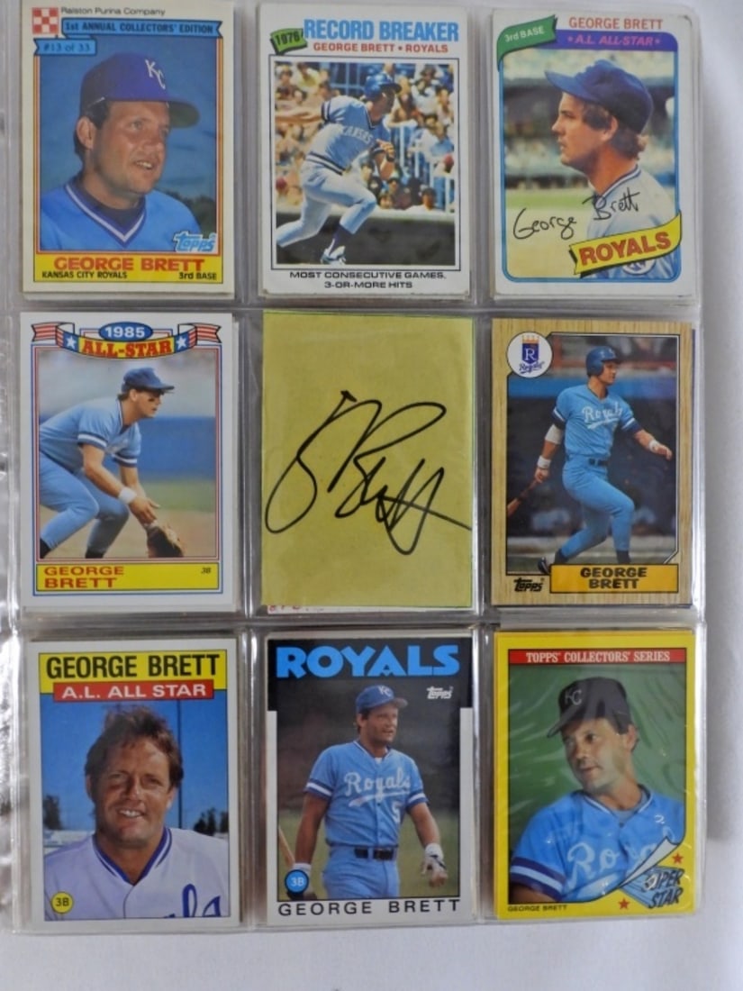 LARGE CARD ALBUM BRETT, MOLITOR (1 of 5)