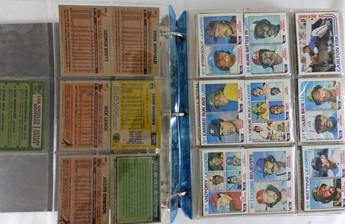 1982 TOPPS BASEBALL NEAR SET plus MORE (1 of 7)