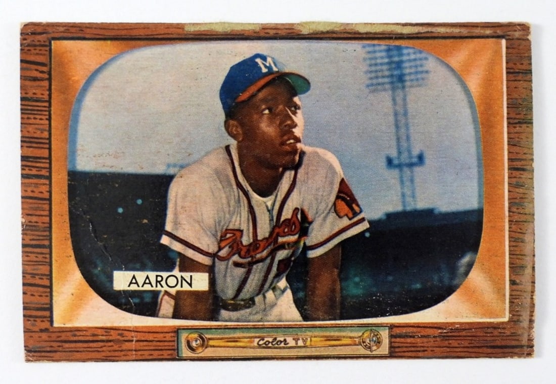 1955 BOWMAN #179 HANK AARON (1 of 2)