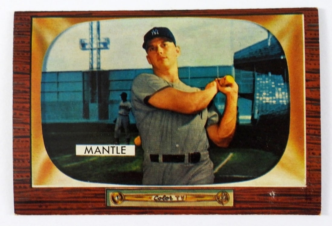 1955 BOWMAN #202 MICKEY MANTLE (1 of 2)