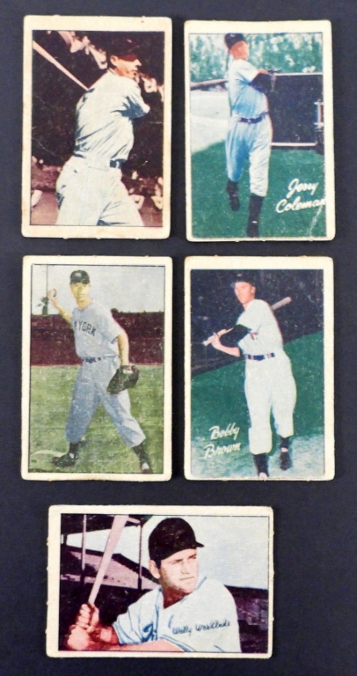 (5) 1952 BERK ROSS BASEBALL - DiMAGGIO (1 of 2)