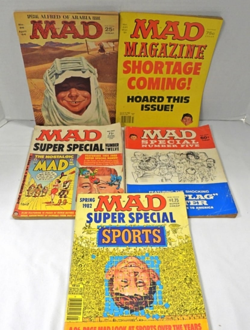 (5) MAD MAGAZINE's 1964-1982 (1 of 2)