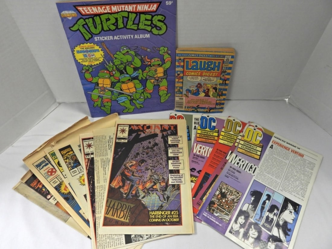 NINJA TURTLES STICKER ALBUM w/STICKERS (1 of 2)