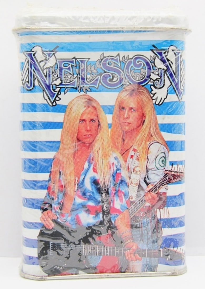Vintage NELSON 1991 Collector Tin Bubble Gum: #2 - SEALED! 24 Sticks BubbleGum Rock Express!