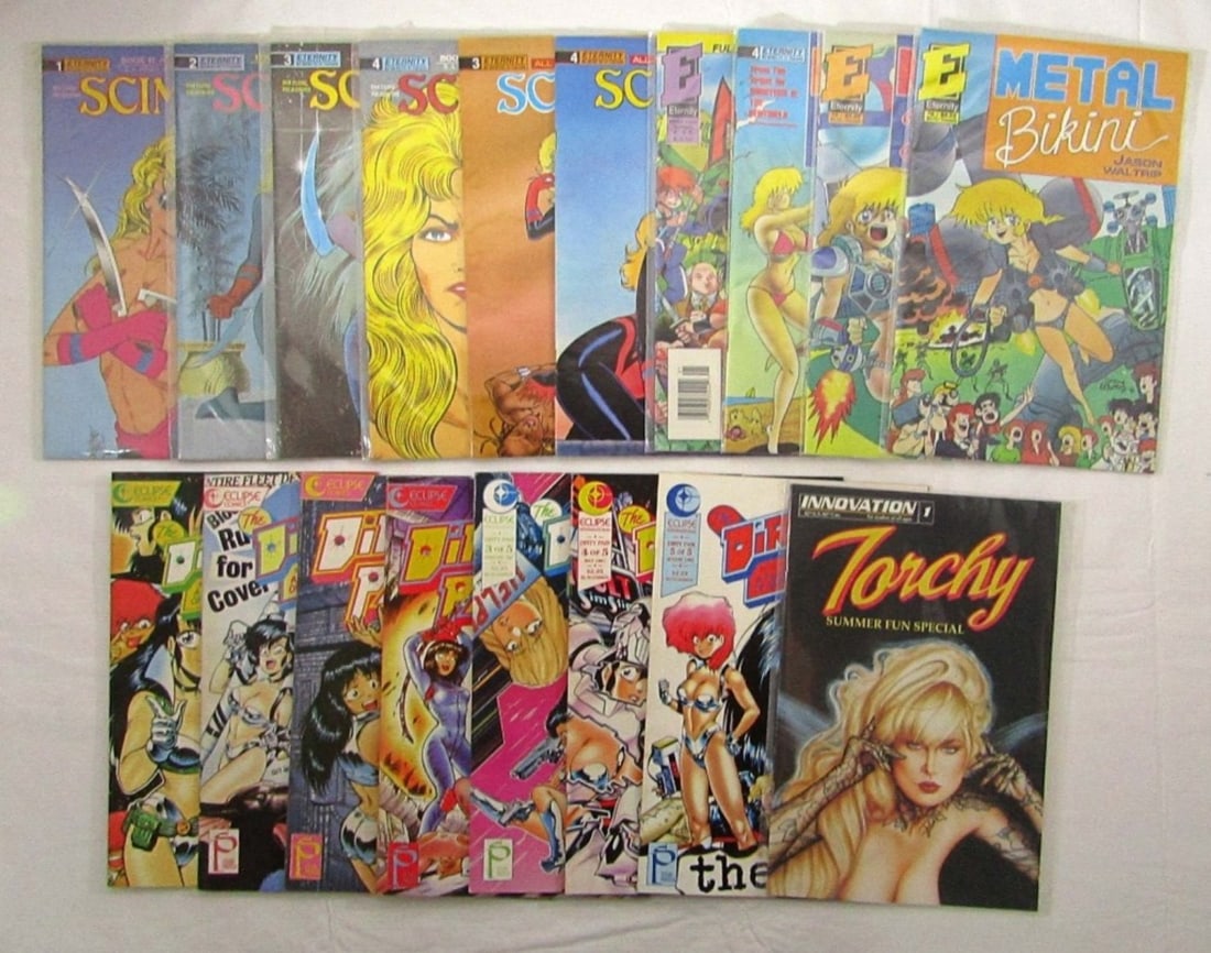 (7) Eclipse DIRTY PAIR, (7) Eternity SCIMIDAR & (1 of 3)